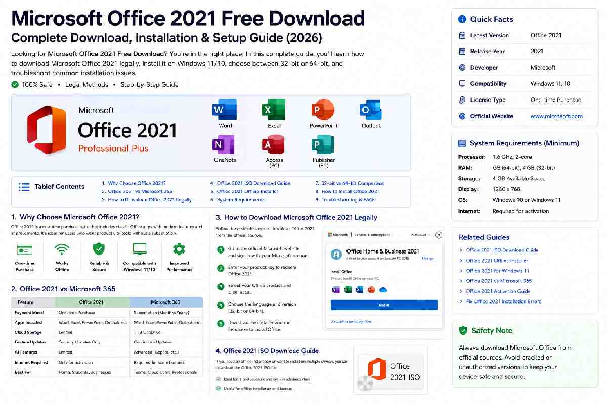 Microsoft Office 2021 Free Download