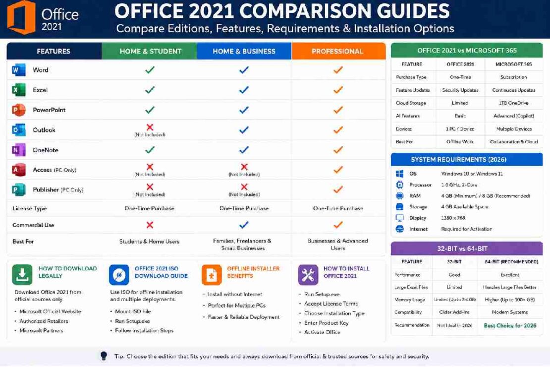 Office 2021 Comparison Guides