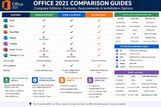 Office 2021 Comparison Guides