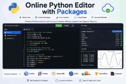 Online Python Editor with Packages