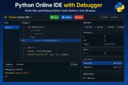 Python Online IDE with Debugger