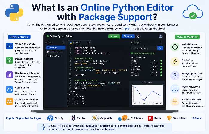 What Is an Online Python Editor with Package Support