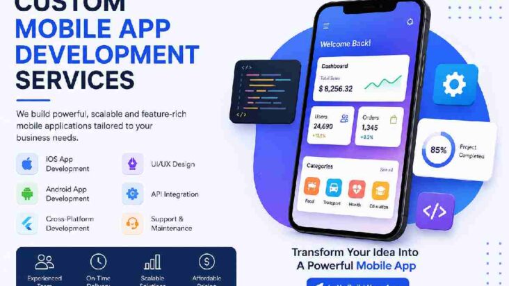 custom mobile app development services