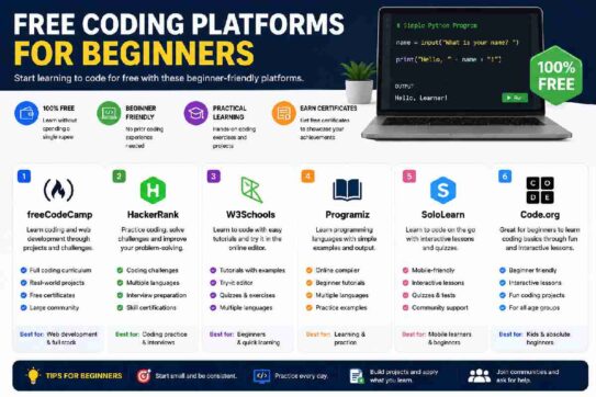 free coding platforms for beginners