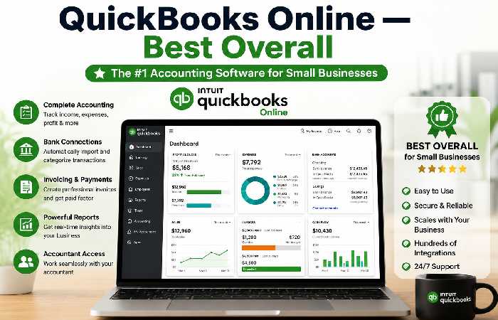 1. QuickBooks Online — Best Overall