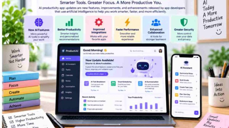 AI productivity app updates