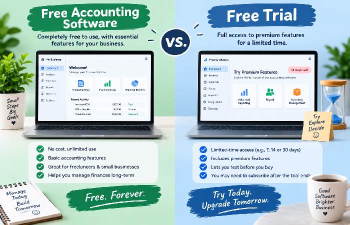 Free Accounting Software vs. Free Trial
