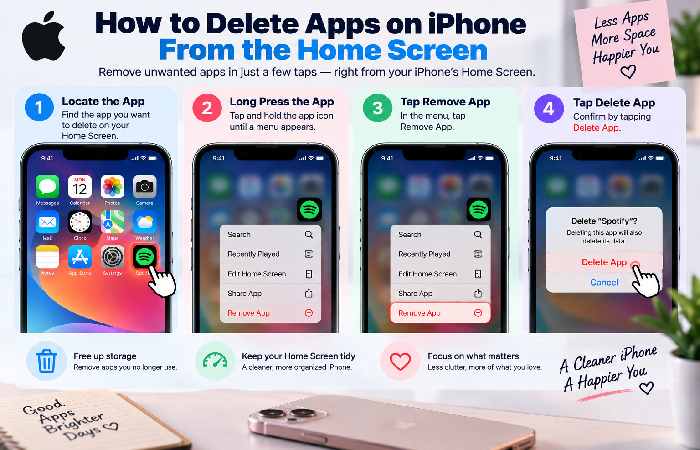 How to Delete Apps on iPhone From the Home Screen