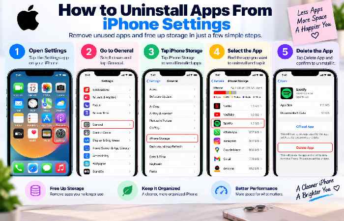 How to Uninstall Apps From iPhone Settings