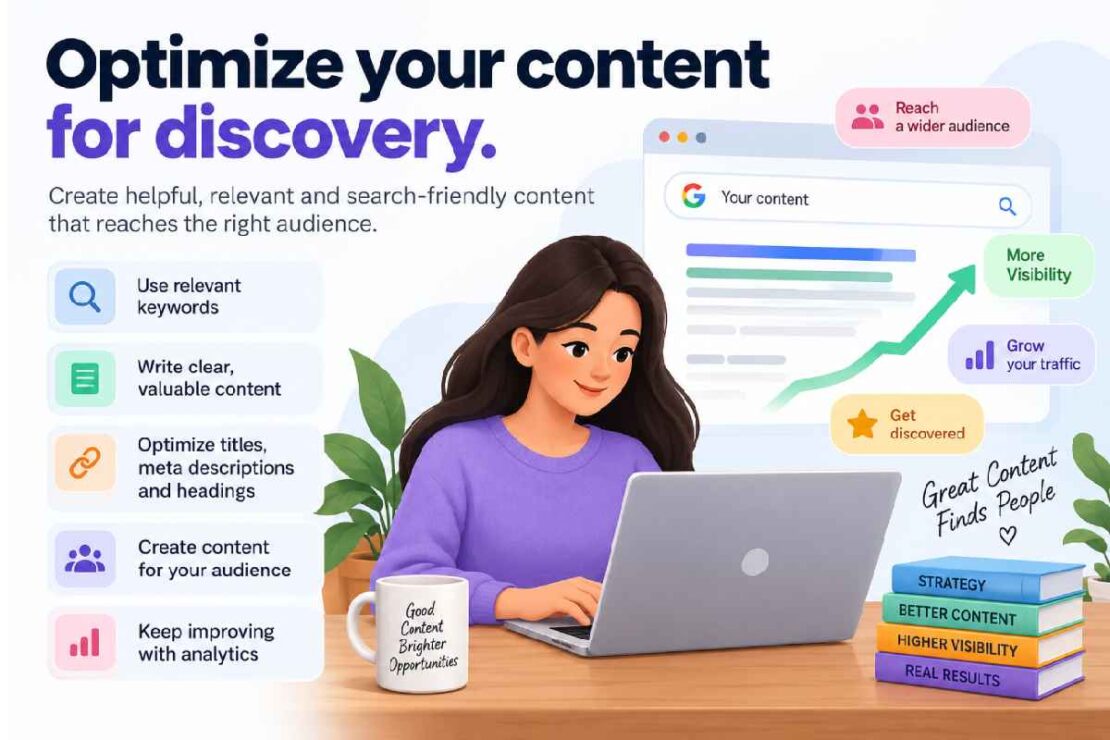 Optimize your content for discovery.
