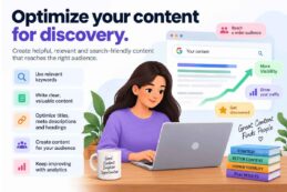 Optimize your content for discovery.