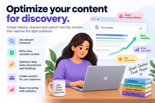 Optimize your content for discovery.