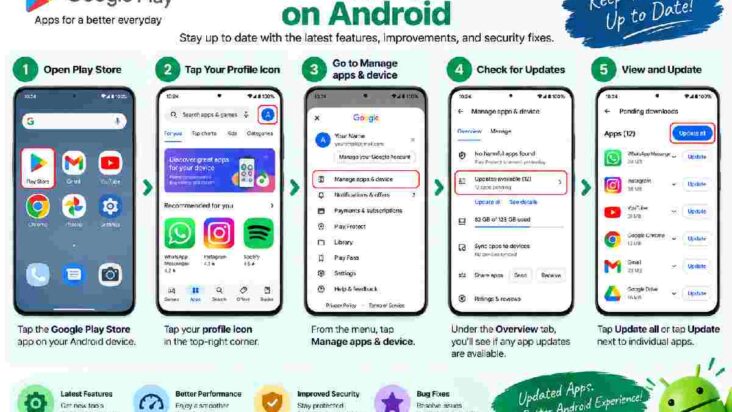check app updates on android