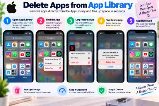 delete apps from app library