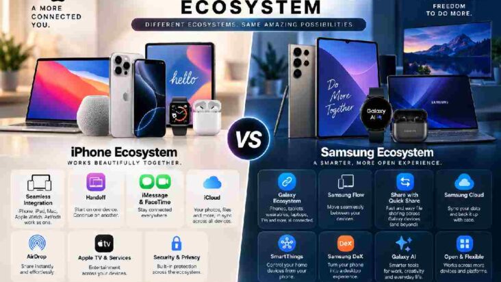iphone vs samsung ecosystem