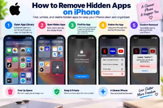remove hidden apps on iphone