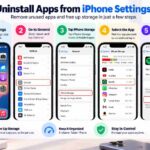 uninstall apps from iphone settings