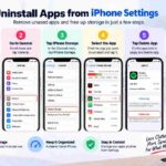 uninstall apps from iphone settings