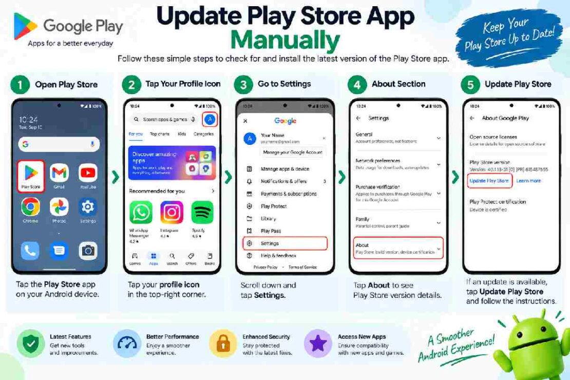update play store app manually